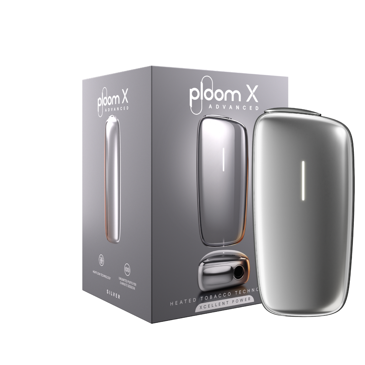Ploom X Advanced  -  Күміс түстес Металлик